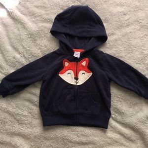Navy fox zip up
